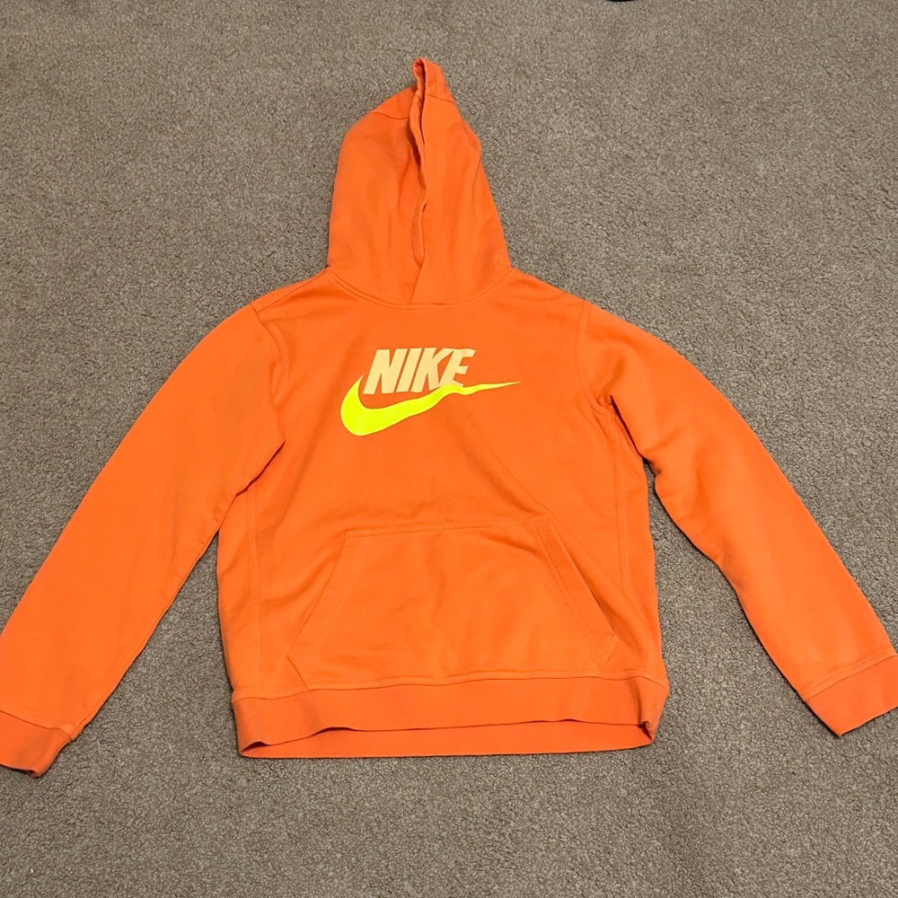 Nike orange youth extra large sweatshirt.